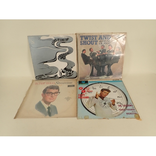 265 - Over 100 12 inch Albums, mainly Rock and Country. Artists include Buddy Holly, Johnny Cash, Judge Dr... 