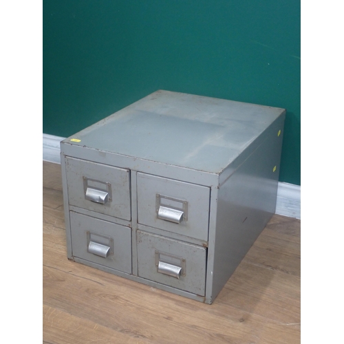 295 - Two metal four drawer Chests