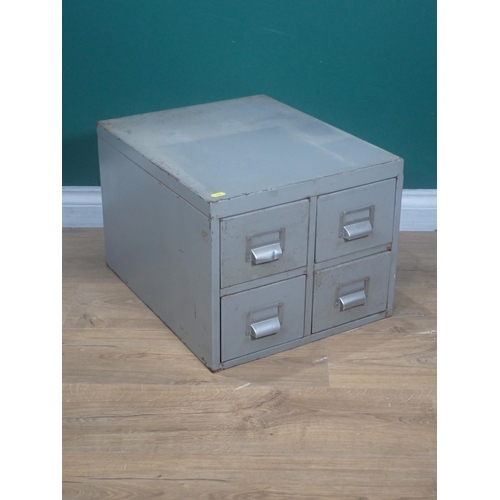 295 - Two metal four drawer Chests