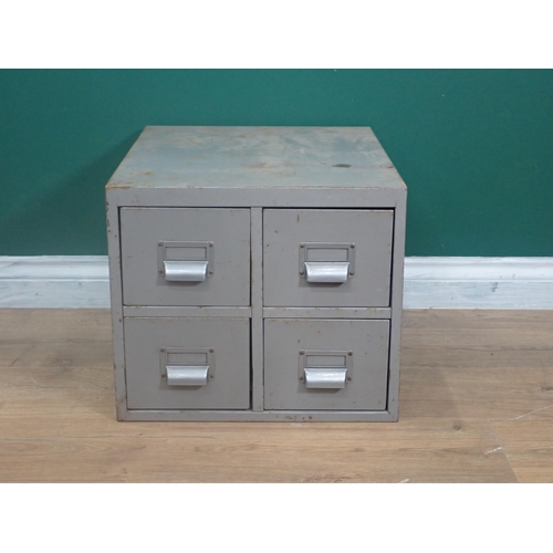 295 - Two metal four drawer Chests