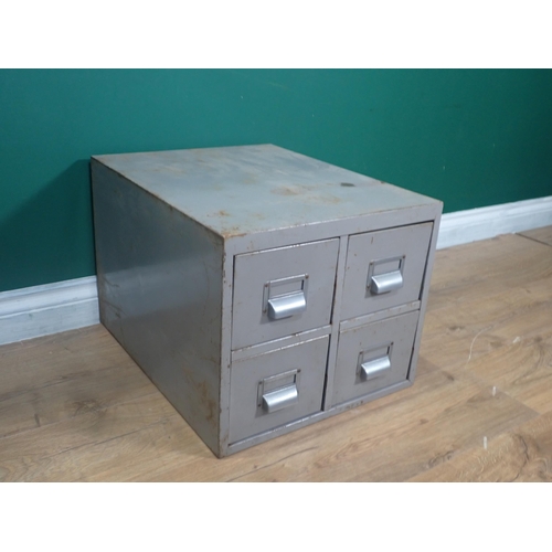 295 - Two metal four drawer Chests