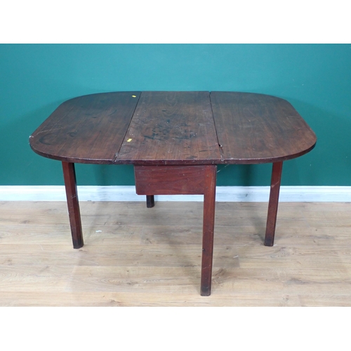 318 - A 19th Century mahogany dropleaf Dining Table 3ft 3in W x 2ft 4in H