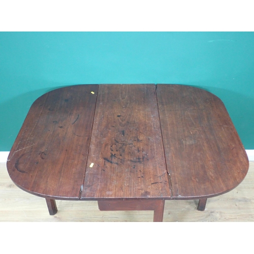 318 - A 19th Century mahogany dropleaf Dining Table 3ft 3in W x 2ft 4in H