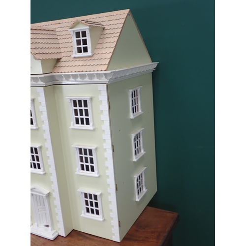 331 - A Georgian style Doll's House 2ft 10in H x 2ft 5in W