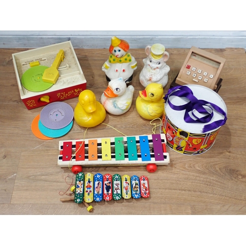 661 - A box of children's Toys including a drum