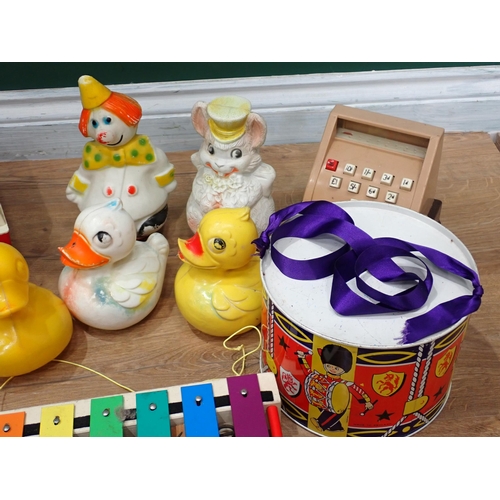 661 - A box of children's Toys including a drum