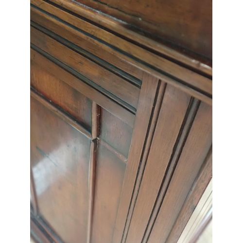 752 - A late Victorian Davenport Desk, fitted cupboard door to the side enclosing drawers and raised on ca... 