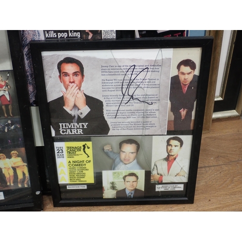 772 - A quantity of framed and signed Memorabilia, including Michael Jackson, Ben Kay England Rugby, Rod S... 