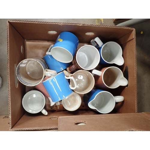 504 - Five boxes of assorted Tankards and Jugs