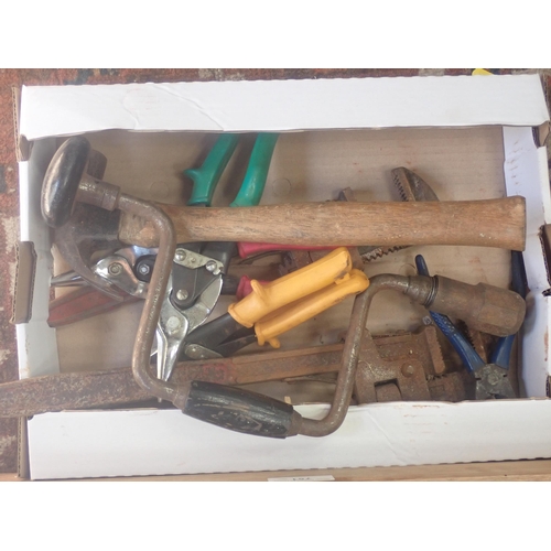 751 - Two boxes of various woodworking Tools