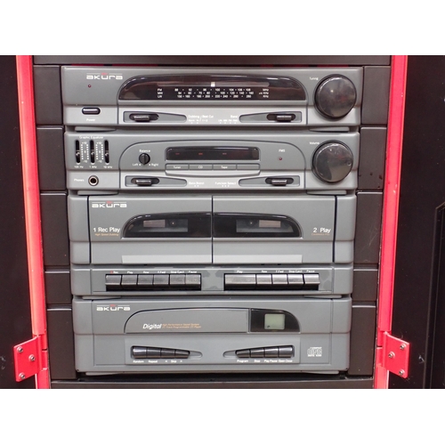 14 - A Hi-Fi Cabinet with Akura Sound System in the form of a Coca-Cola Can, passed PAT