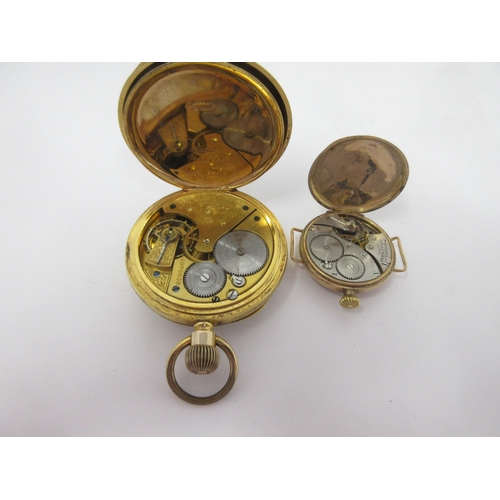 148 - A Waltham Ladies Wristwatch with subsidiary seconds dial in 9ct gold case, Birmingham 1926, and a go... 