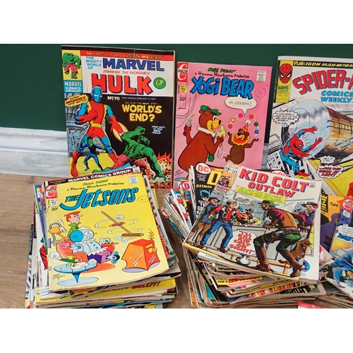 27 - A box of Marvel Comics including Ghost Rider, Spiderman and The Incredible Hulk, etc.