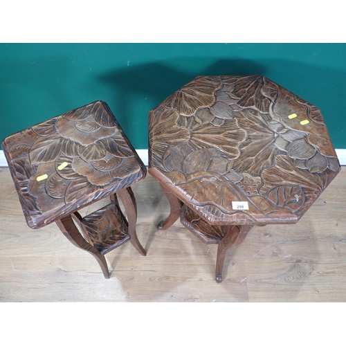 298 - Two hardwood Occasional Tables