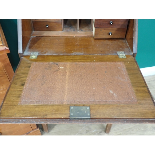 307 - A Victorian stained pine Dressing Chest fitted two short and two long drawers 5ft H x 3ft W and a wa... 