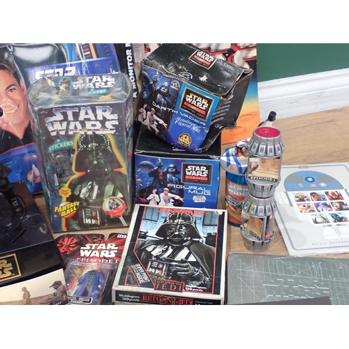 31 - A box of Star Wars Models and Collectables including boxed Imperial Troop Transporter, Monitor Mask,... 