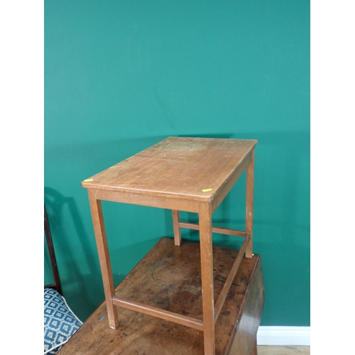 316 - A 19th Century mahogany Pembroke Table, Coffee Table, small revolving Bookcase, footstool and a sing... 