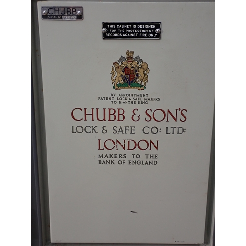 389 - A Chubb Safe with keys 2ft 7in H x 1ft 4in W