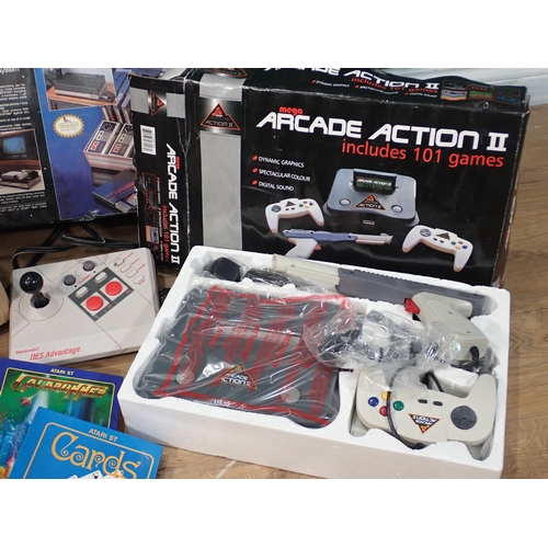 46 - A box of Nintendo and other Video Games, Arcade Action II and a Nintendo Game Organiser