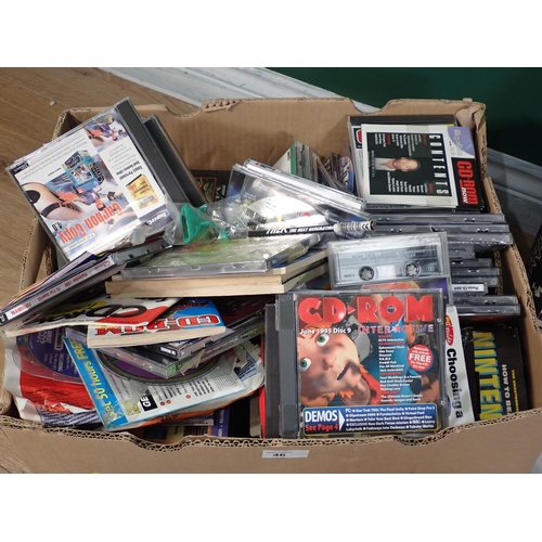 46 - A box of Nintendo and other Video Games, Arcade Action II and a Nintendo Game Organiser