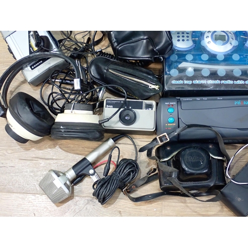 49 - A box of Cameras, Microphones and other electrical equipment