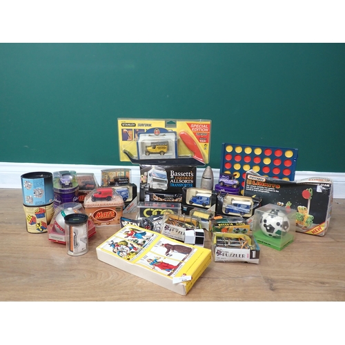 50 - A boxed Matchbox Linkits Set, boxed Stanley Van, various diecast Advertising Models, etc.