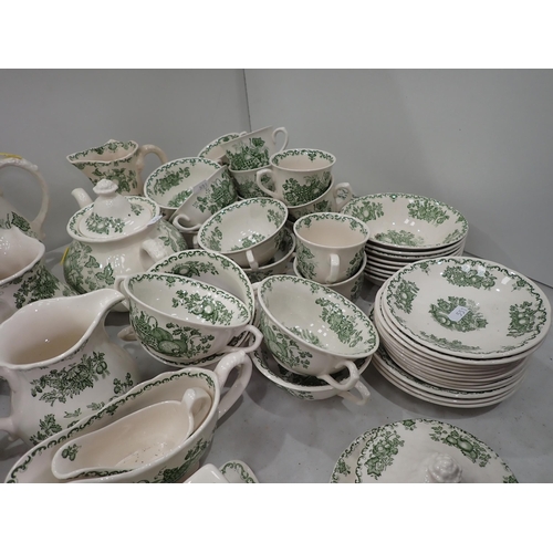 551 - An extensive Mason's ironstone Dinner and Coffee/Tea Service 'Fruit Basket' design