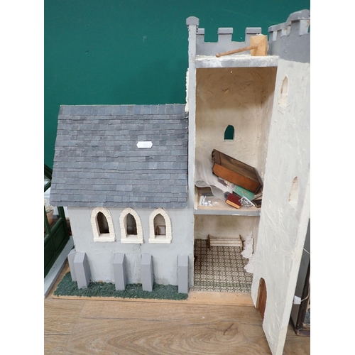 599 - A Dolls' House Greenhouse, a Church with graveyard and a Pub