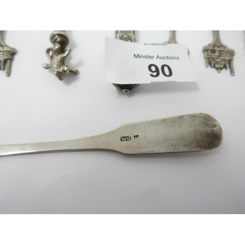 90 - A quantity of mostly silver Teaspoons, Coffee Spoons, Sporting Spoons, etc