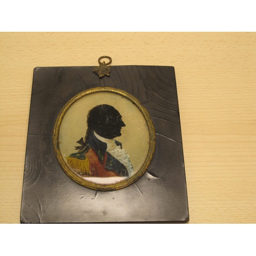 414 - ENGLISH SCHOOL, c.1830. Portrait Miniature of a Gentleman, quarter-length, wearing a black coat, wat... 