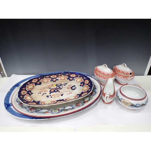 441 - An Imari Plate, Meat Plates, Royal Worcester Tureens, Sauce Boats, Lights, Royal Collector's Ephemer... 