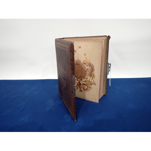 209 - A leather bound Victorian Photograph Album