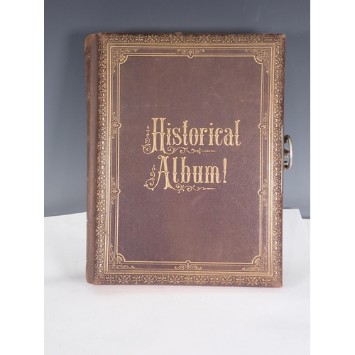 209 - A leather bound Victorian Photograph Album