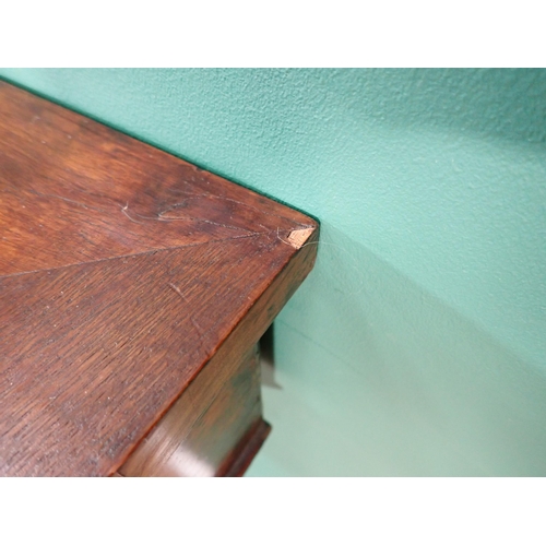 343 - A Victorian walnut Desk with inset writing surface 3ft 5in W x 2ft 5in H