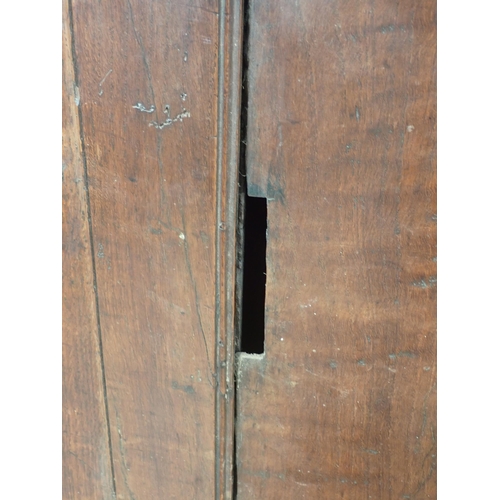 379 - An antique oak standing Corner Cupboard fitted pair of panelled doors 5ft 6in H x 4ft W