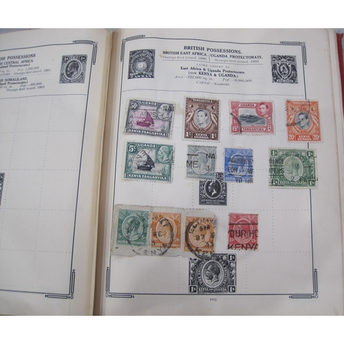 409 - A selection of All World Stamps, principally 1880-1940, contained in an Improved  stamp album (lacks... 