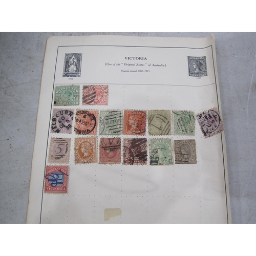 409 - A selection of All World Stamps, principally 1880-1940, contained in an Improved  stamp album (lacks... 