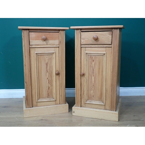 460 - A pair of pine Pot Cupboards 2ft 6in H x 1ft 4in W