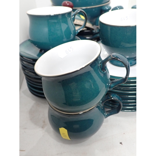 645 - A quantity of Denby 'Greenwich' pattern Dinner and Coffee ware