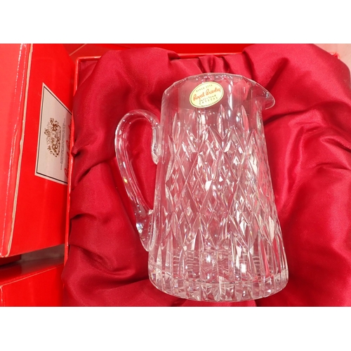 655 - A quantity of Royal Brierley glass including a Decanter, a Bowl, a Jug, Glasses, etc with original b... 