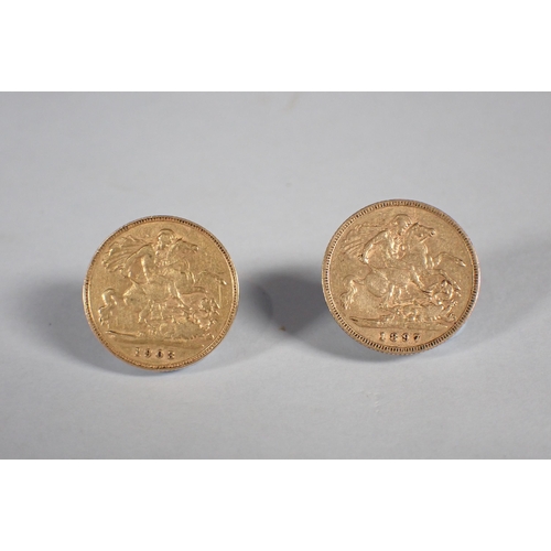 227 - Victoria and Edward VII half Sovereigns, 1897 and 1903 (2)