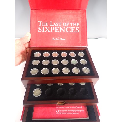 240 - A collection of various cased Coins, to include 'The Last of the Sixpences Collection', by Banbury M... 