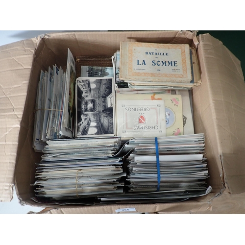 205 - A box of old Postcards