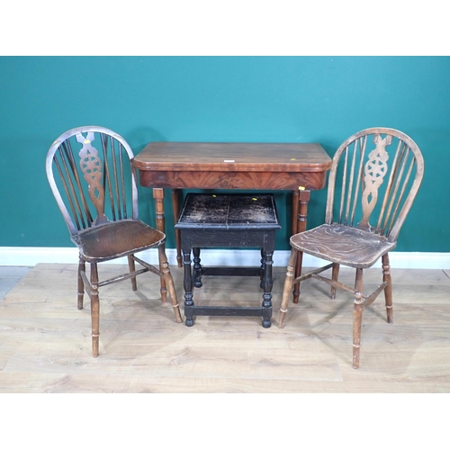 323 - WITHDRAWN-A Victorian mahogany Side Table with lower tier mounted on turned supports 3ft 3in W x 2ft... 