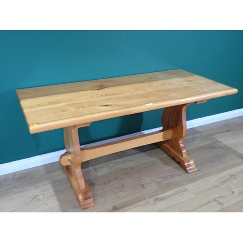 339 - A modern pine Refectory Table 5ft 5in L x 2ft 6in H