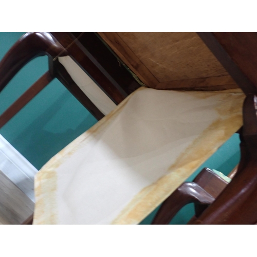 365 - A set of four mahogany splat back Dining Chairs on cabriole supports