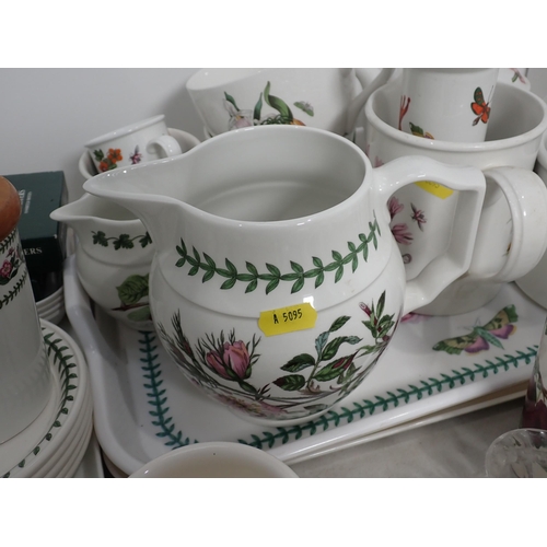 525 - A quantity of Portmeirion ware including Trays, Dishes, Jugs, Cups etc.