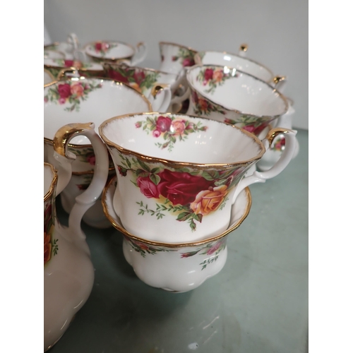 534 - An extensive set of Royal Albert Old Country Roses Tea and Coffee Ware including Coffee Pot, Tea Pot... 