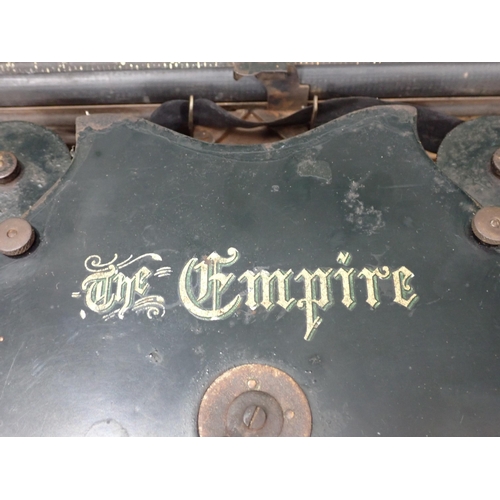 565 - An Empire No.1 Typewriter, Serial No.23728. Thrust action Typewriter manufactured in Canada, was pat... 