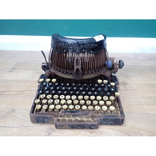 569 - A Royal Barlock No.12 Typewriter, C.1907, Serial No. 49032, standard manual typewriter for restorati... 